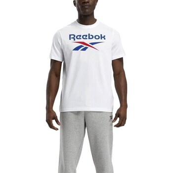 textil Herre T-shirts m. korte ærmer Reebok Sport CAMISETA HOMBRE  100071175-WHITE Hvid