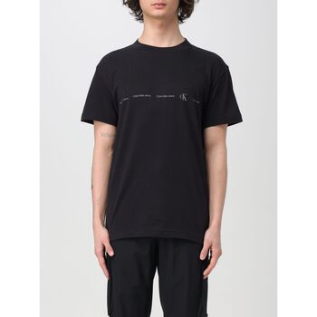 textil Herre T-shirts & poloer Calvin Klein Jeans J30J324668 BEH Sort