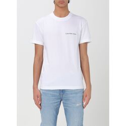 textil Herre T-shirts & poloer Calvin Klein Jeans J30J324671 YAF Hvid