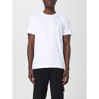 textil Herre T-shirts & poloer Calvin Klein Jeans J30J325268 YAF Hvid