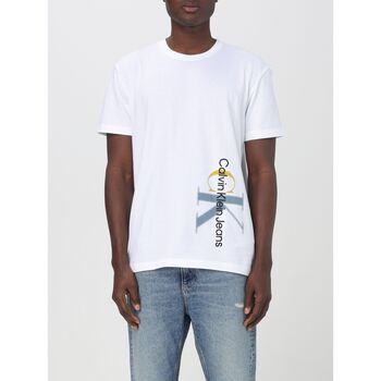 textil Herre T-shirts & poloer Calvin Klein Jeans J30J324783 YAF Hvid