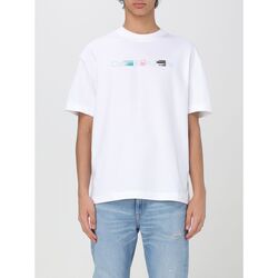 textil Herre T-shirts & poloer Calvin Klein Jeans J30J325195 YAF Hvid