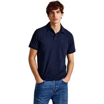 textil Herre Polo-t-shirts m. korte ærmer Pepe jeans POLO HOMBRE HARPER   PM542157 Blå