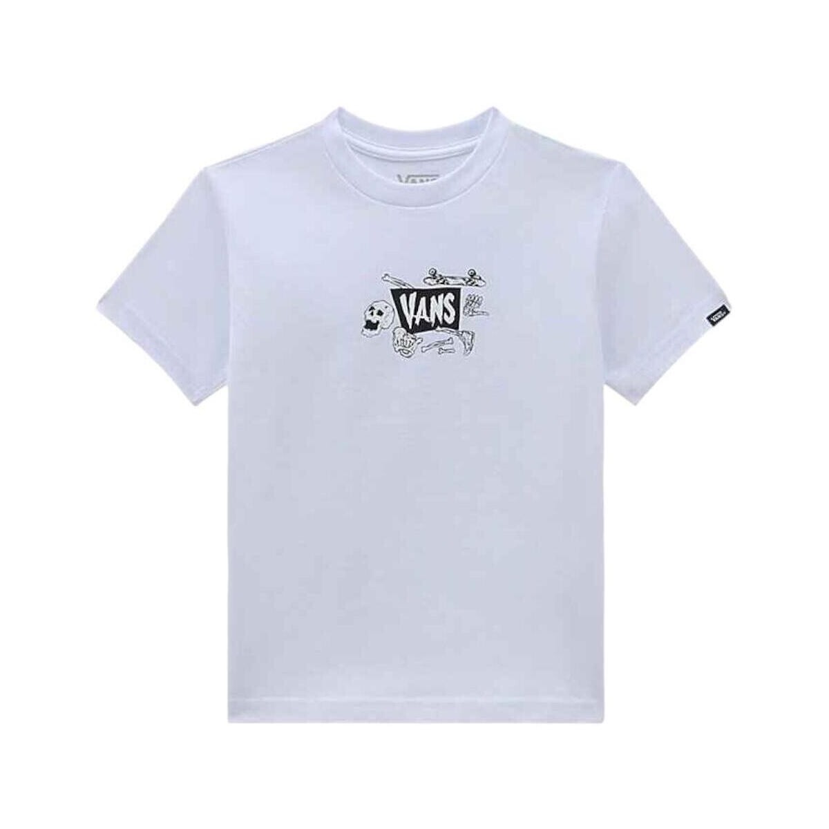 textil Dreng T-shirts m. korte ærmer Vans  Hvid
