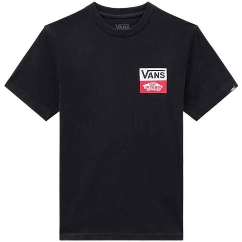 textil Dreng T-shirts m. korte ærmer Vans  Sort