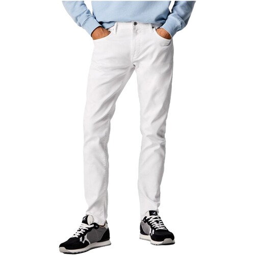 textil Herre Jeans Pepe jeans VAQUERO HOMBRE SLIM FIT   PM207388TA22 Hvid
