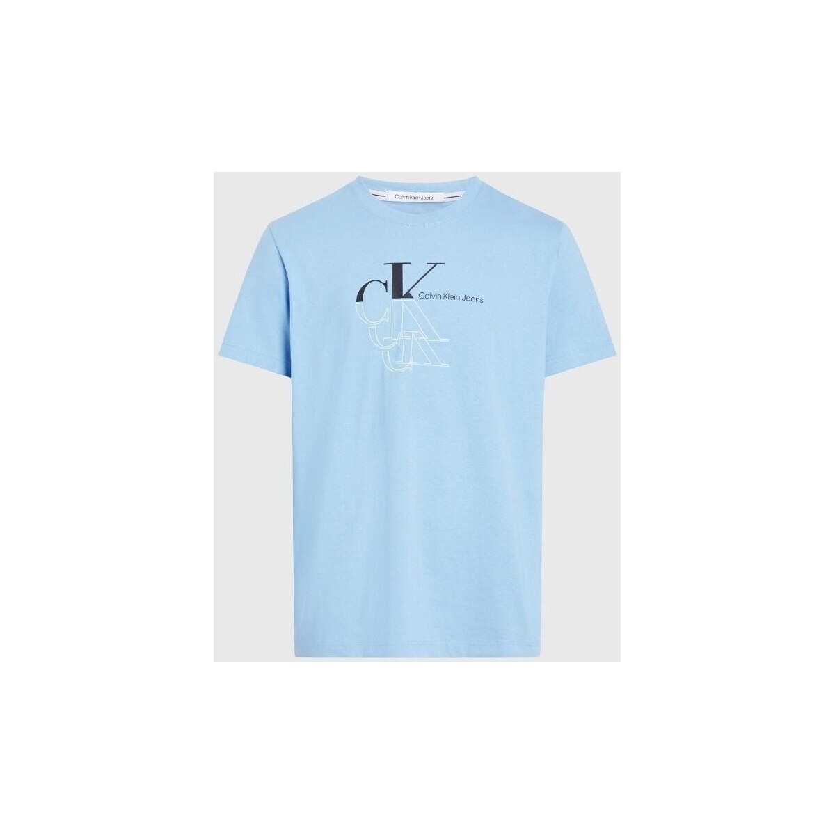 textil Herre T-shirts m. korte ærmer Calvin Klein Jeans J30J325352CEZ Blå