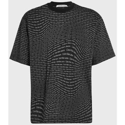 textil Herre T-shirts m. korte ærmer Calvin Klein Jeans J30J325428 Sort