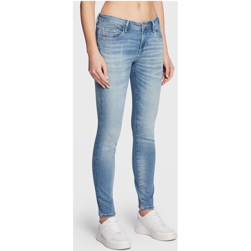 textil Dame Smalle jeans Guess W2YA99 D4Q01 Blå