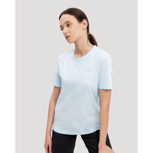 textil Dame T-shirts & poloer Calvin Klein Jeans J20J223226CYR Blå
