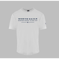 textil Herre T-shirts m. korte ærmer North Sails 9024020101 White Hvid