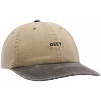 Accessories Herre Kasketter Obey Pigment 2 tone lowercase 6 pan Beige