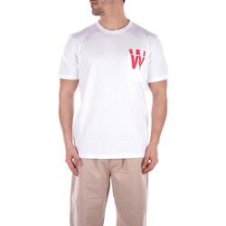 textil Herre T-shirts m. korte ærmer Woolrich CFWOTE0122MRUT2926UT2926 Hvid