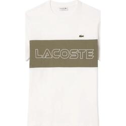 textil Herre T-shirts m. korte ærmer Lacoste  Hvid