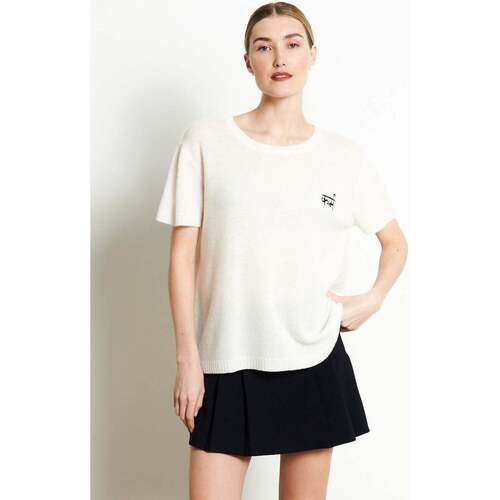 textil Dame T-shirts m. korte ærmer Studio Cashmere8 RIA 11 Hvid
