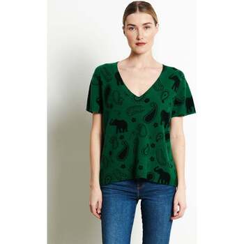 textil Dame T-shirts m. korte ærmer Studio Cashmere8 RIA 6 Grøn