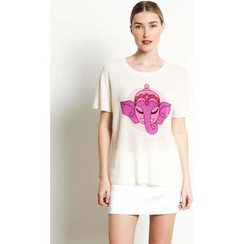textil Dame T-shirts m. korte ærmer Studio Cashmere8 RIA 9 Hvid