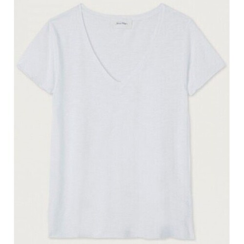 textil Dame T-shirts m. korte ærmer American Vintage  Hvid