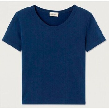 textil Dame T-shirts m. korte ærmer American Vintage  Blå