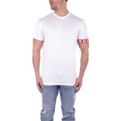 textil Herre T-shirts m. korte ærmer Dsquared D9M3S5130 Hvid