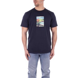 textil Herre T-shirts m. korte ærmer Woolrich CFWOTE0130MRUT2926 Blå