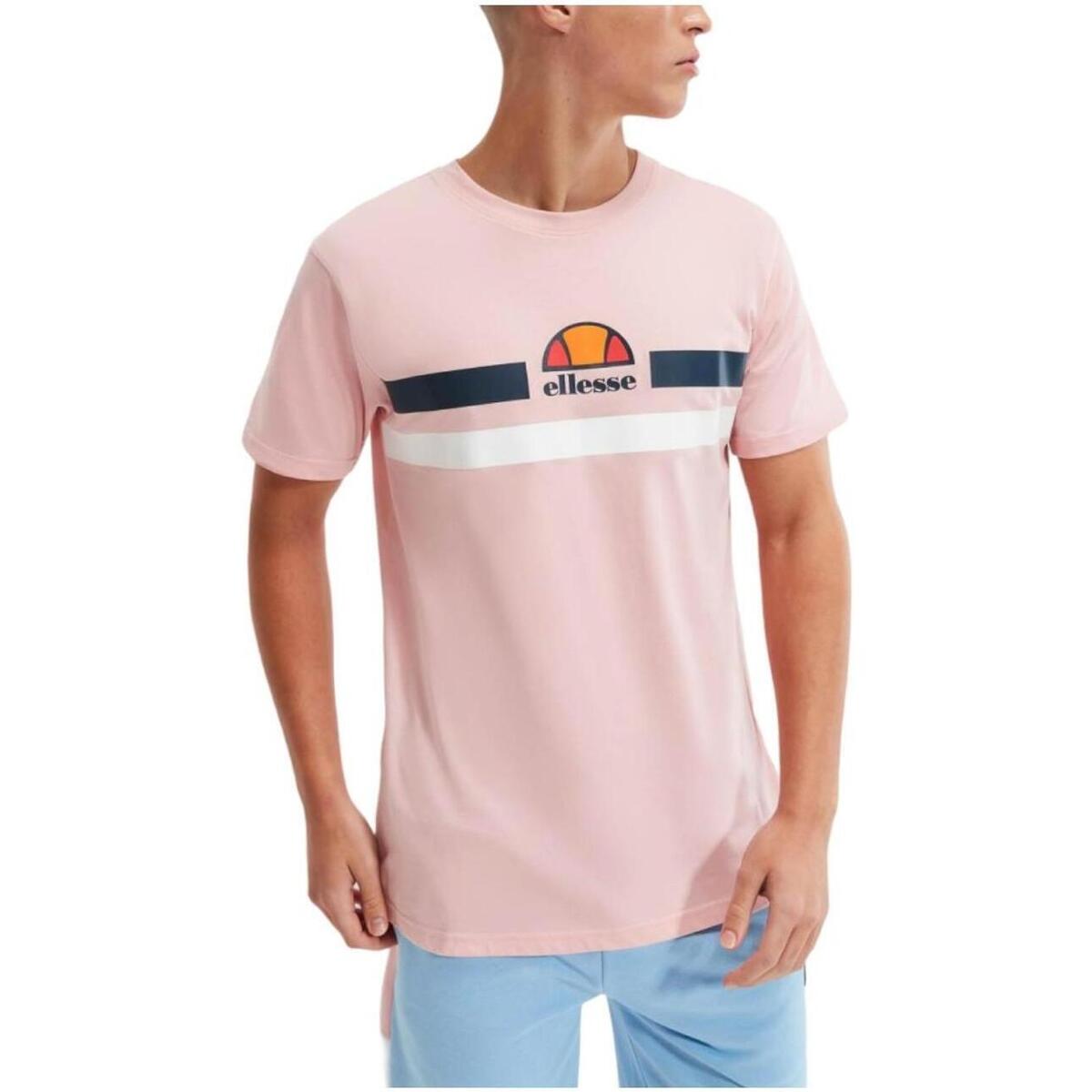 textil Herre T-shirts m. korte ærmer Ellesse  Pink