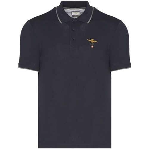 textil Herre Polo-t-shirts m. korte ærmer Aeronautica Militare 241PO1308P82 Blå