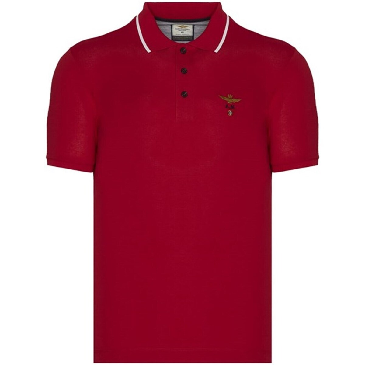 textil Herre Polo-t-shirts m. korte ærmer Aeronautica Militare 241PO1308P82 Rød