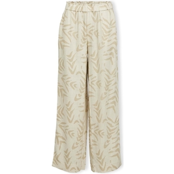 textil Dame Bukser Object Emira Trousers - Sandshell/Natural Beige