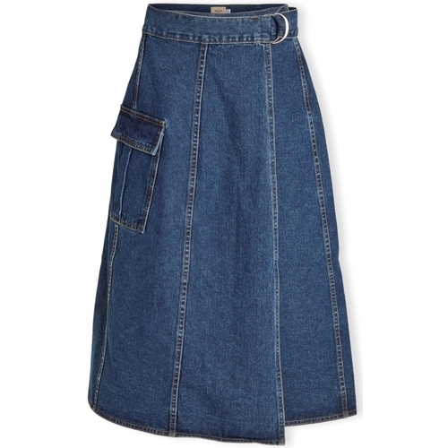 textil Dame Nederdele Vila Norma Skirt - Medium Blue Denim Brun