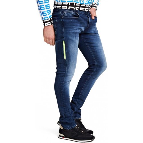 textil Herre Jeans - skinny Guess M0YA47 D42Y1 miami Blå