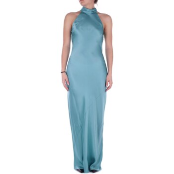 textil Dame Lange kjoler Semicouture Y4SM12 Blå