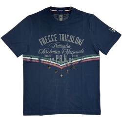 textil Herre T-shirts m. korte ærmer Aeronautica Militare 241TS2216J641 Blå