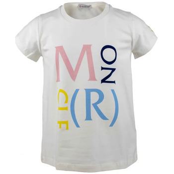 textil Børn T-shirts & poloer Moncler  Hvid