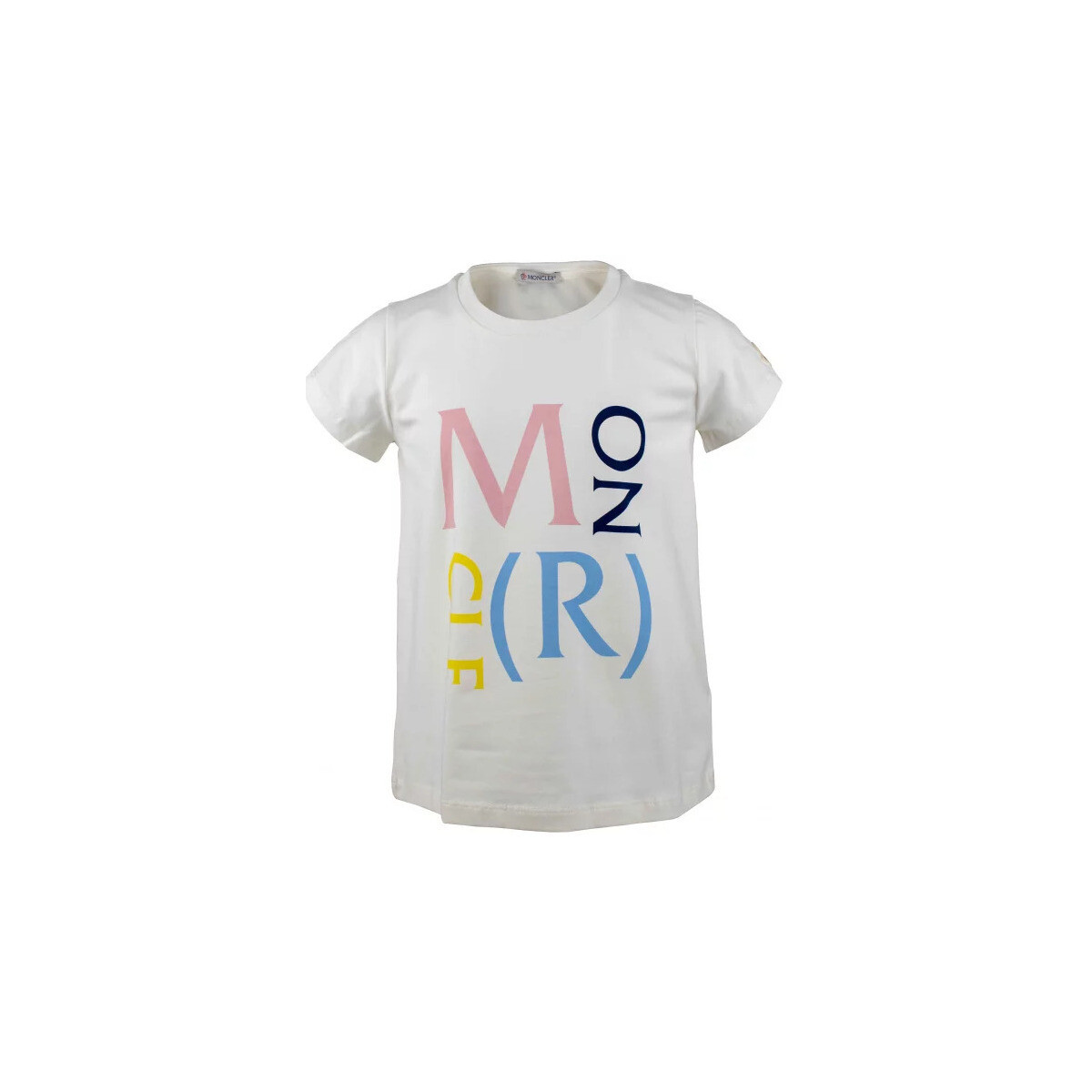 textil Børn T-shirts & poloer Moncler  Hvid