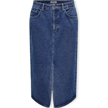 Only Noos Bianca Midi Skirt - Medium Blue Denim Blå