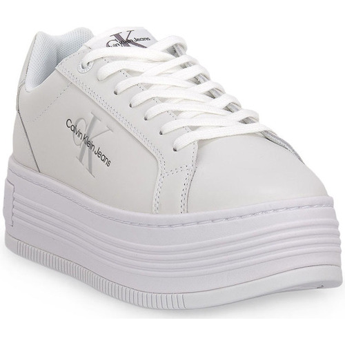 Sko Dame Sneakers Calvin Klein Jeans 01V BOLD PLATFORM Hvid