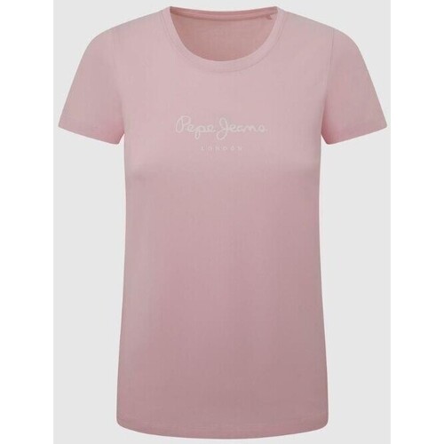 textil Dame T-shirts & poloer Pepe jeans PL505202 NEW VIRGINIA Pink