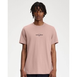 textil Herre T-shirts m. korte ærmer Fred Perry M4580 Pink