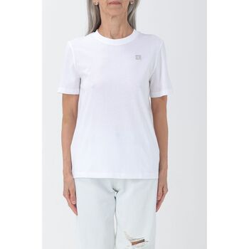 textil Dame T-shirts & poloer Calvin Klein Jeans J20J223226 YAF Hvid