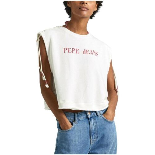 textil Dame T-shirts m. korte ærmer Pepe jeans  Flerfarvet