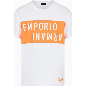 textil Herre T-shirts m. korte ærmer Emporio Armani 211818 4R476 Hvid
