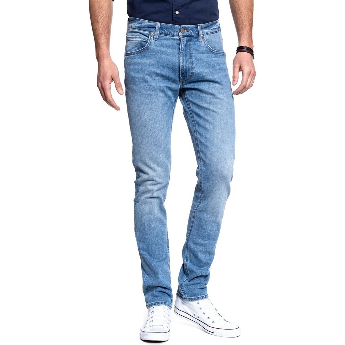 textil Herre Jeans - skinny Lee L719JXZX LUKE Blå