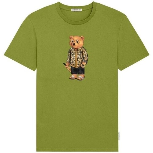 textil Herre T-shirts m. korte ærmer Baron Filou THE GOLDEN GLIDER Grøn