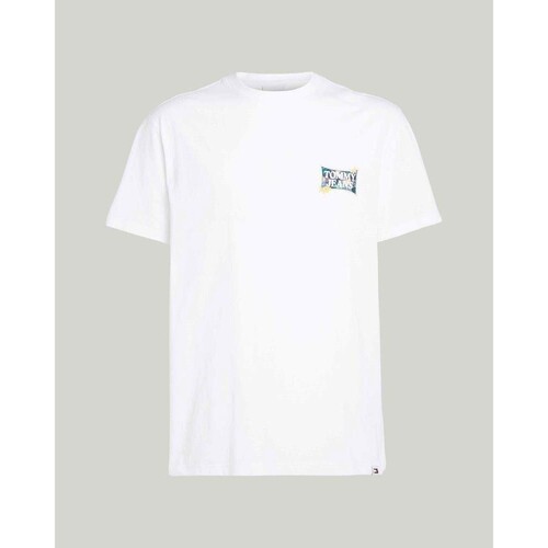 textil Herre T-shirts m. korte ærmer Tommy Hilfiger DM0DM18562YBR Hvid