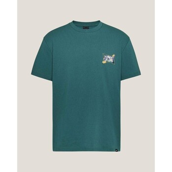 textil Herre T-shirts m. korte ærmer Tommy Hilfiger DM0DM18562CT0 Grøn