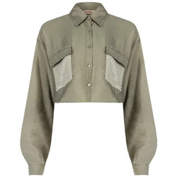textil Dame Skjorter / Skjortebluser Rinascimento CFC0119039003 Militærgrøn