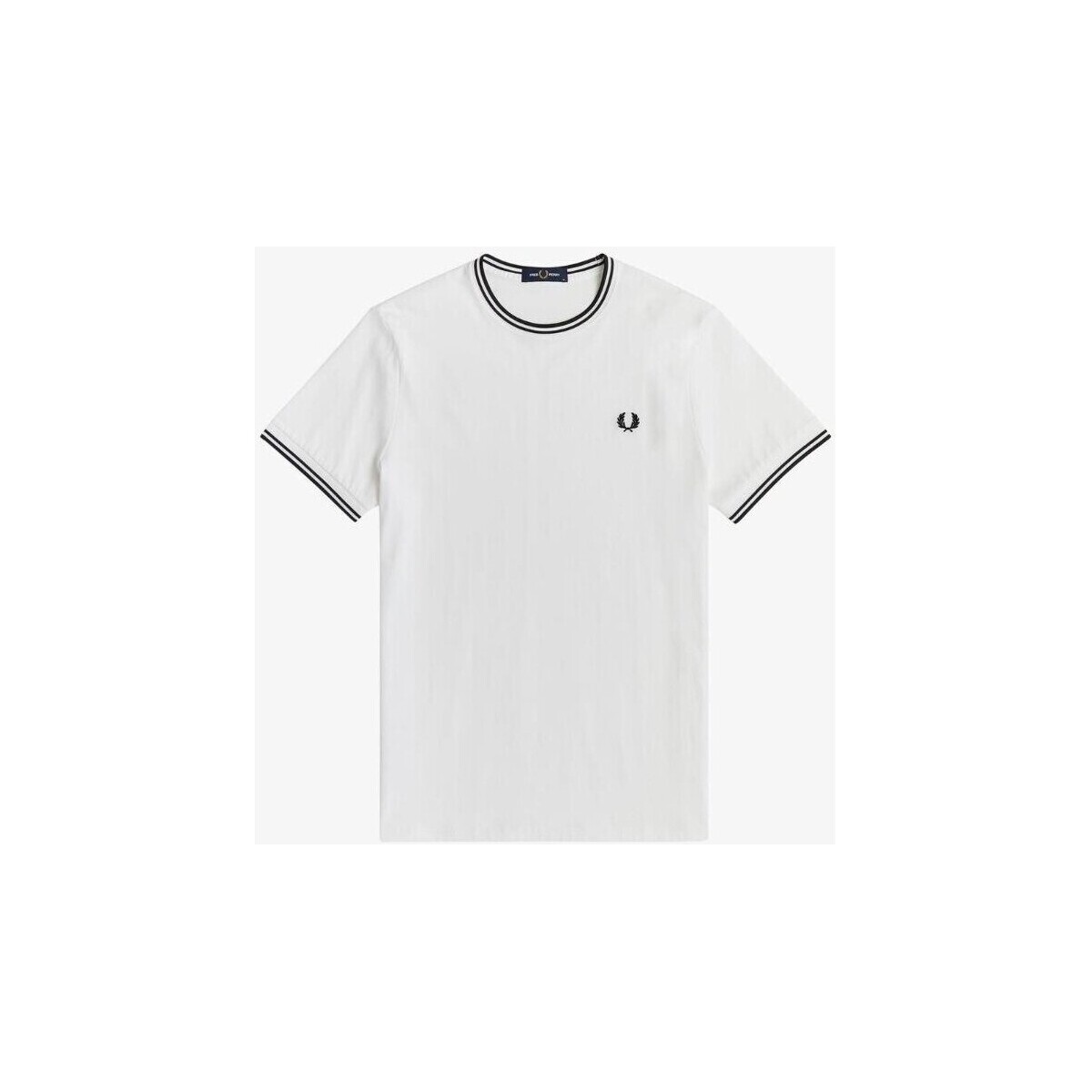 textil Herre T-shirts m. korte ærmer Fred Perry M3519 Hvid