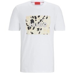 textil Herre T-shirts m. korte ærmer BOSS 50498220 Hvid