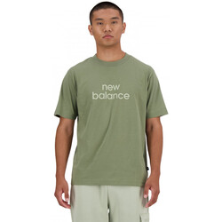 textil Herre T-shirts & poloer New Balance Sport essentials linear t-shirt Grøn